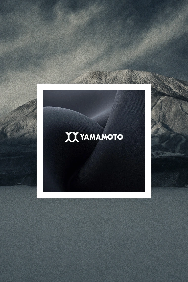 Yamamoto branded neoprene, close